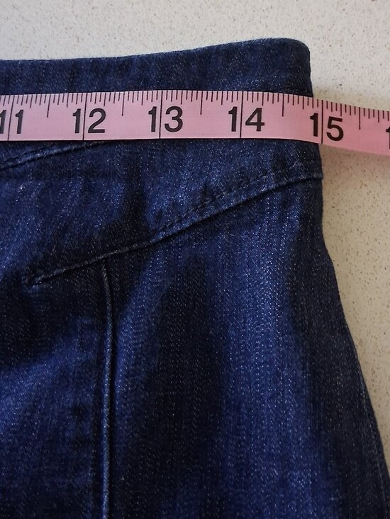 White House Black Market Blue Denim Pencil Skirt Women's Size 4 - Picture 14 of 16